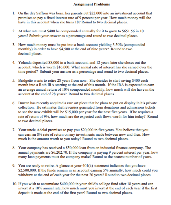 of this assignment will help in assessing the following learning goal of