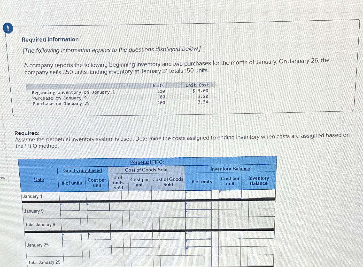  (1) Required information [The following information applies to the questions displayed