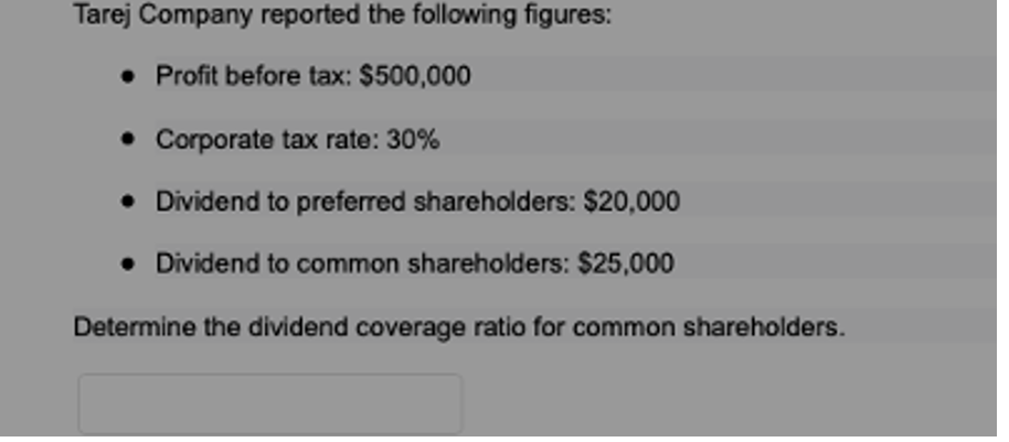 complete solution please 5.The following are the data acquired from the financial