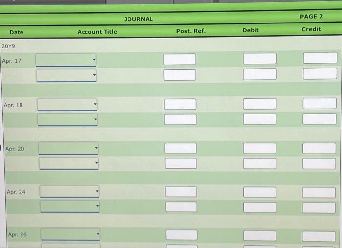 basis, Rosebud Consulting entered into the following transactions during Aprit: Apr: The
