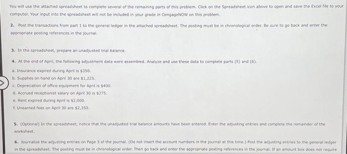 supplies, $3,300; and 1. office equipment, $12,000. There were no liabilities received.