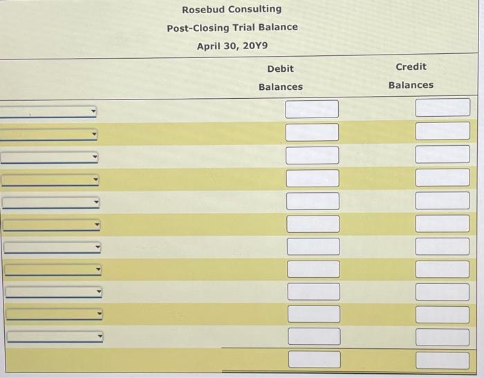 on Apra 5,$6,400. 12. Provided services on account for the peried Apni
