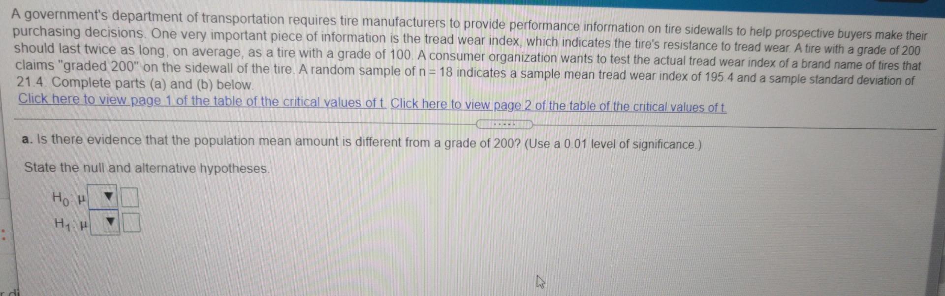 A question 7: part A A bottled water distributor wants to determine