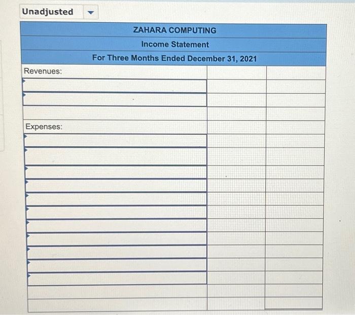 \begin{tabular}{|l|l|l|l|} \hline Adjusting entry related to: & \multicolumn{2}{|c|}{ Account affecting the: }