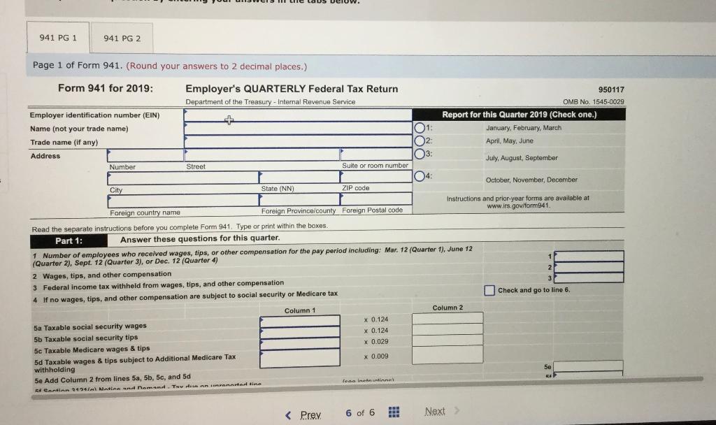 be filed for Prevosti Farms and Sugarhouse by April 15, 2019. For