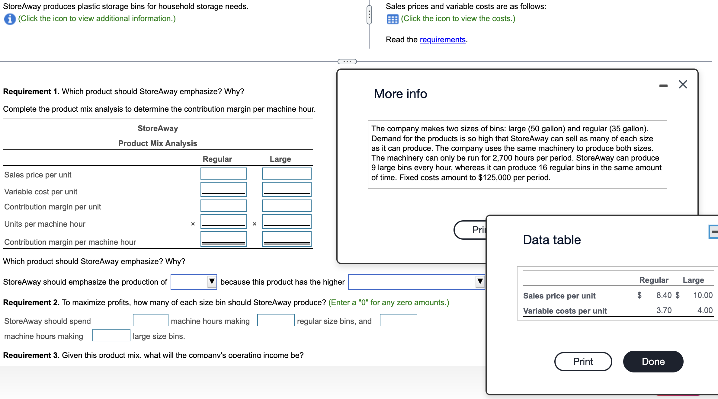  Requirement 1. If Winter Runs cannot reduce its costs, what profit
