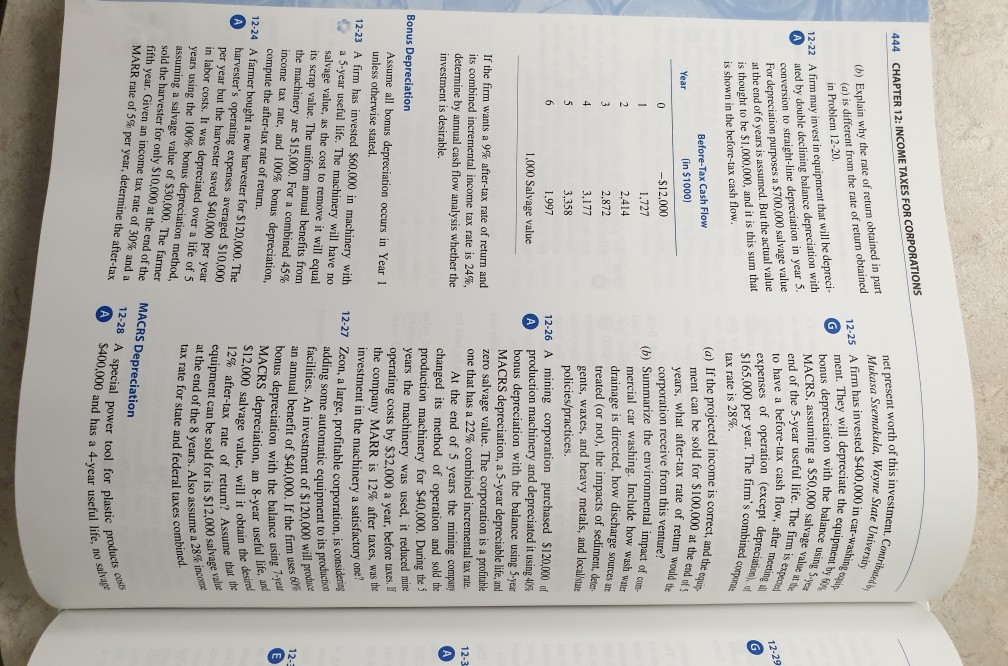 CHAPTER 12: INCOME TAXES FOR CORPORATIONS ment. Contributed by (b) Explain why