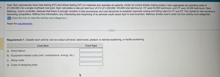  please do all three requirements Ayer Test Laboralories does heat testing