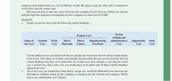 invented a new type of fly swatter. After thinking it through carefully,