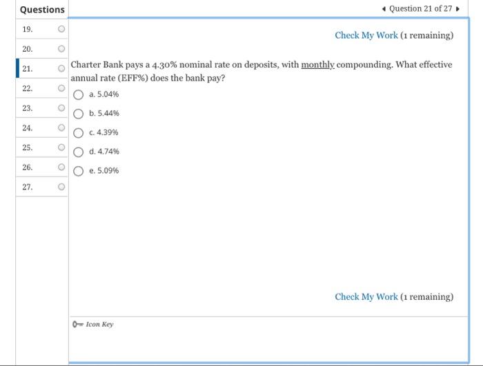  Charter Bank pays a 4.30% nominal rate on deposits, with monthly