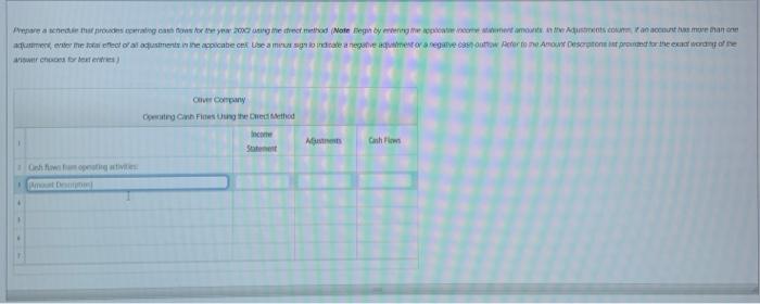 the list below for the exact wording of an amount description within