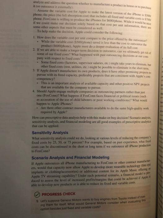 company determine its core competencies? 478 Chapter 9 Perform the Analysis Prescript