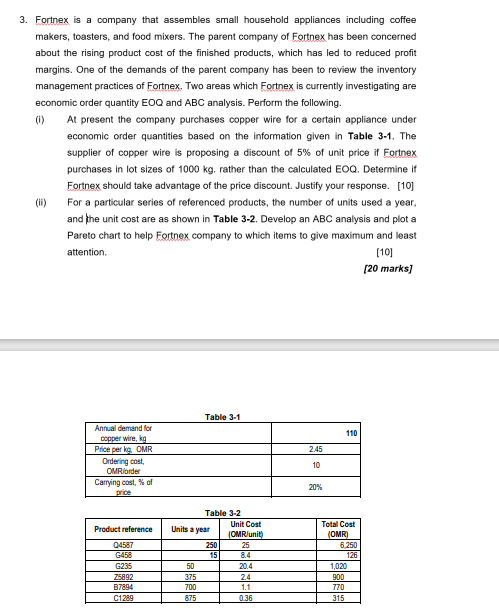  This module is Process Operations and Maintenance Management Answer all the