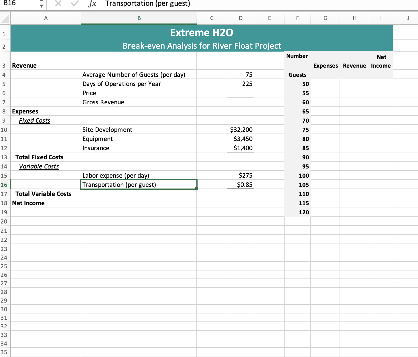  Start Excel. Open the downloaded file named Excel_Ch10_PS2_Float.xlsx. Grader has automatically