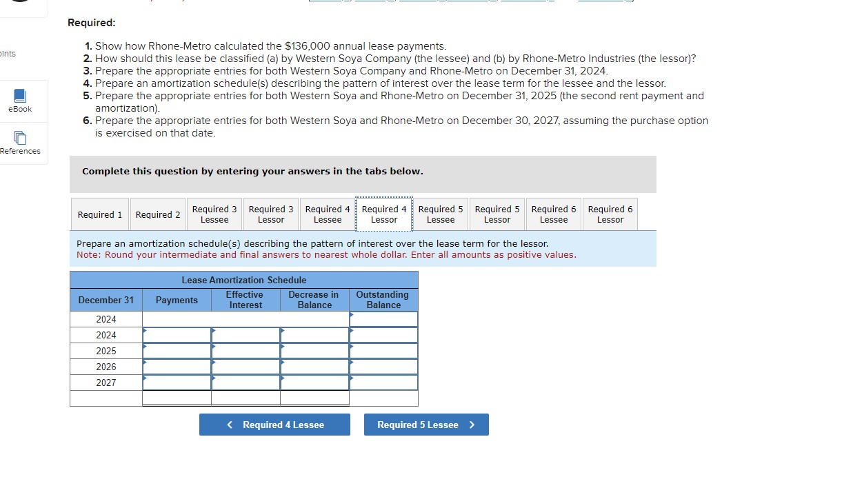 four years ending December 31, 2028, at which time possession of the