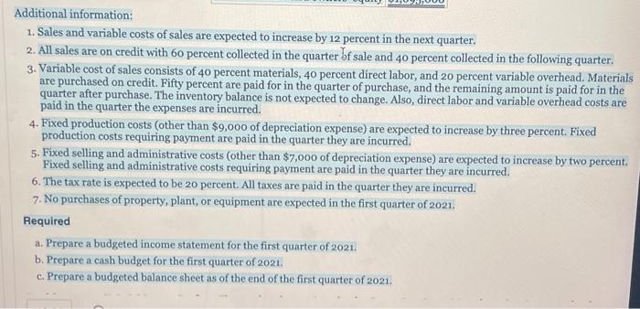 Review Problem 2, only the numbers have been changed. Students who get