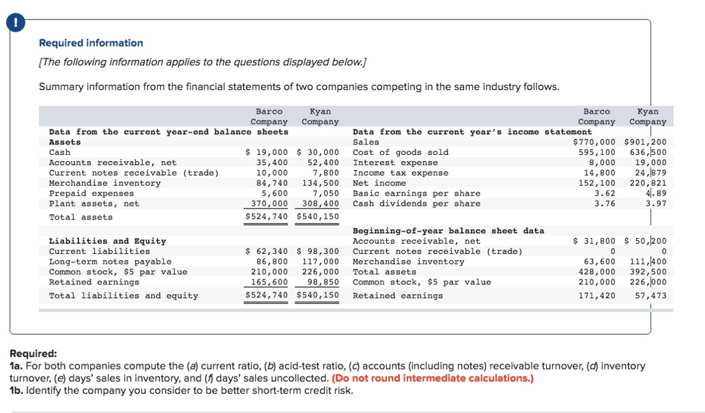 Please help me with this question. Required information [The following information applies