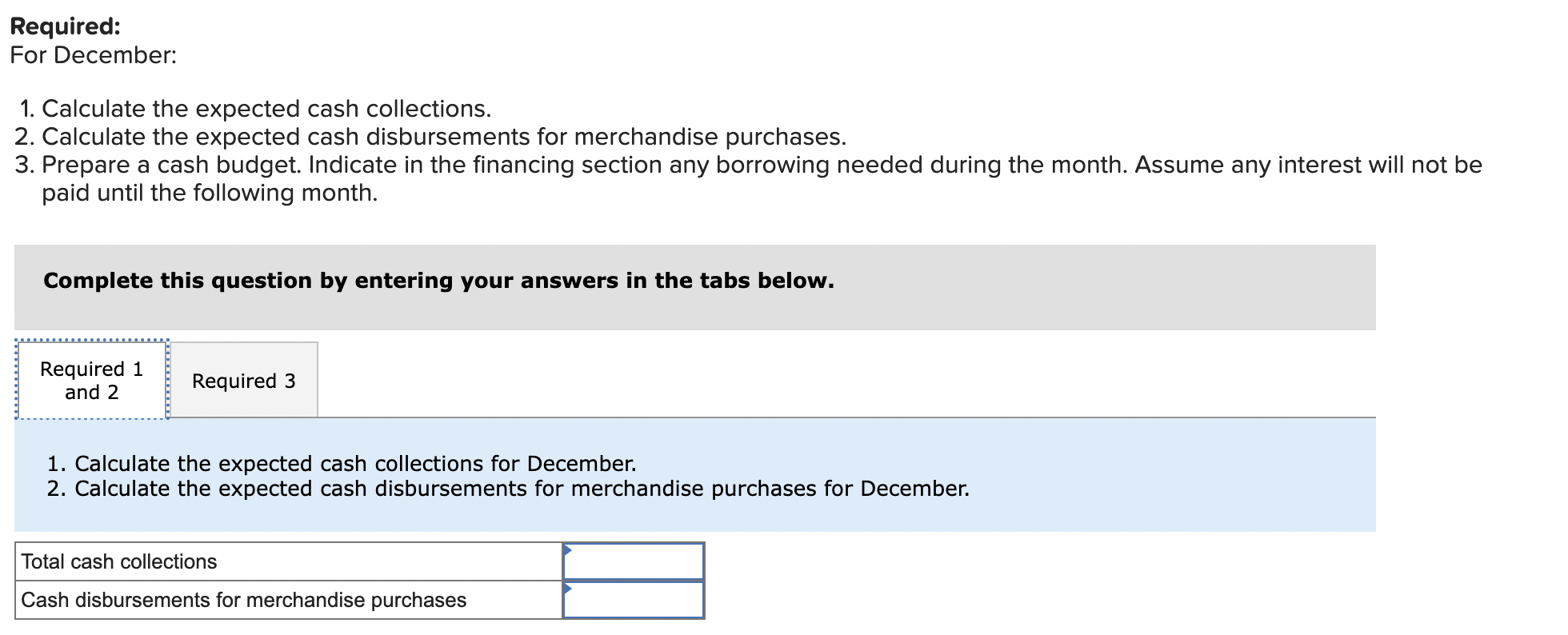 the information in the screenshots below? I have to calculate expected cash