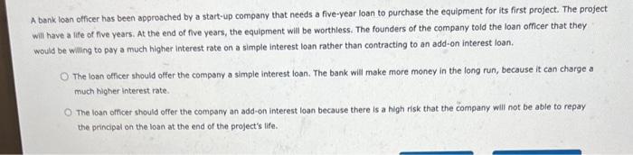 to take out a one-year bank loan of $450,000 and has been