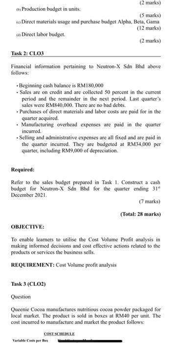 is to enable learners to understand an organisation's financial goals through the