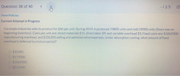 Progress Sunland Company can sell all the units it can produce of