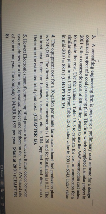 costs of the machines are estimated below, and all machines are estimated