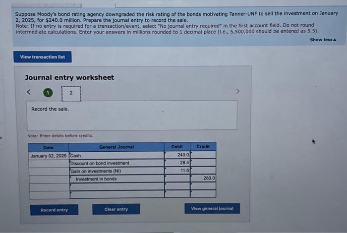 transaction/event, select "No journal entry required" in the first account field. Do