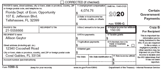 $800 from bonds issued by the Miami-Dade County Airport Authority (Form 1099