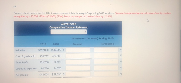 are the comparative income statements of Ayayai Corp.. AYAYAI CORP. Comparative Income