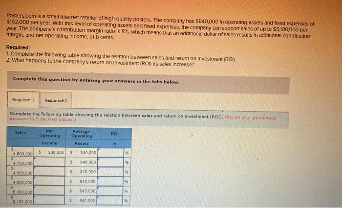 need help in both requirements. please add work/steps. thank you. Posters.com is