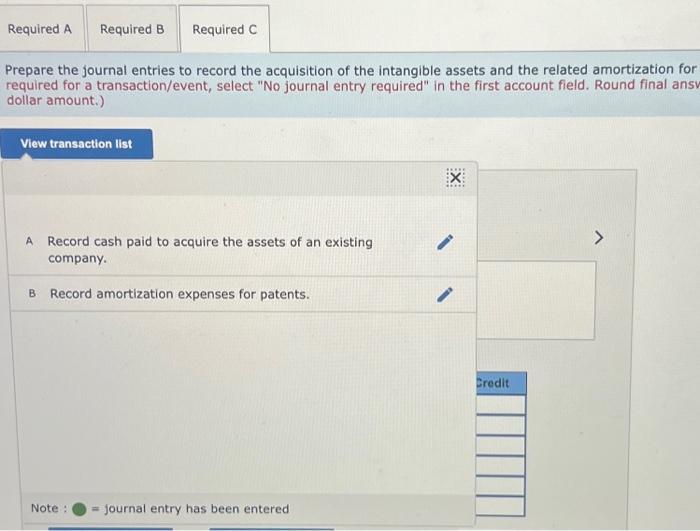 and the related amortization expense for Year 1 in a horizontal statements