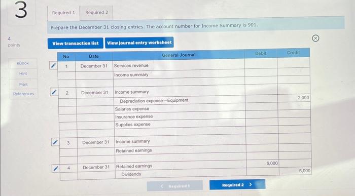 LO P6 Following are accounts and year-end adjusted balances of Cruz Company