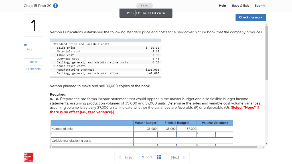  Chap 15 Prob 20 Saved Help Save & Exit Submit Press