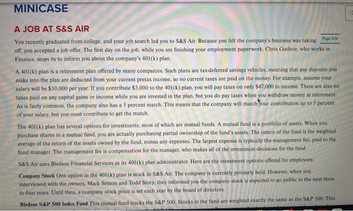  please help with all 6 questins on this case! A JOB