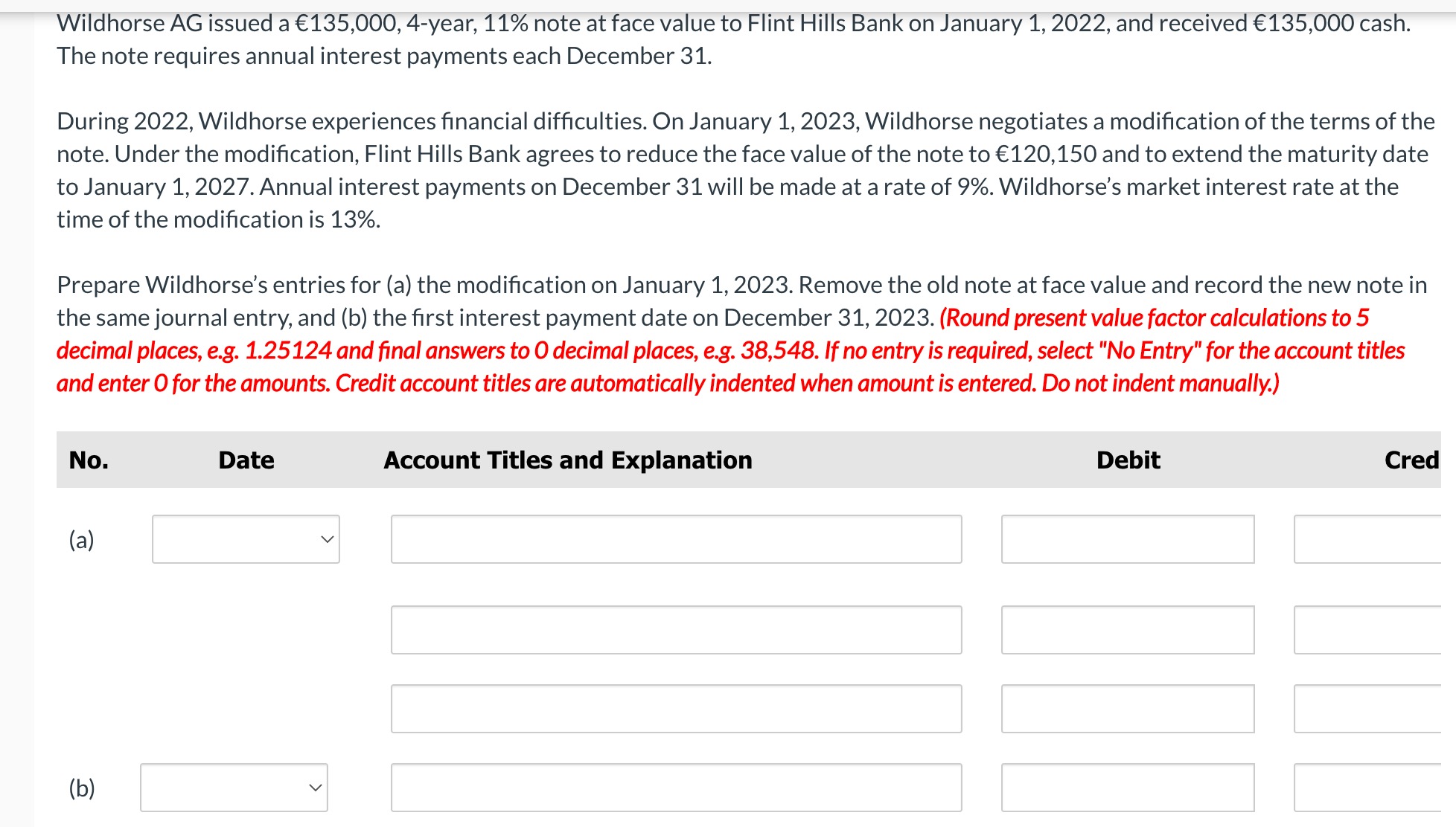 to Flint Hills Bank on January 1,2022 , and received 60,000 cash.