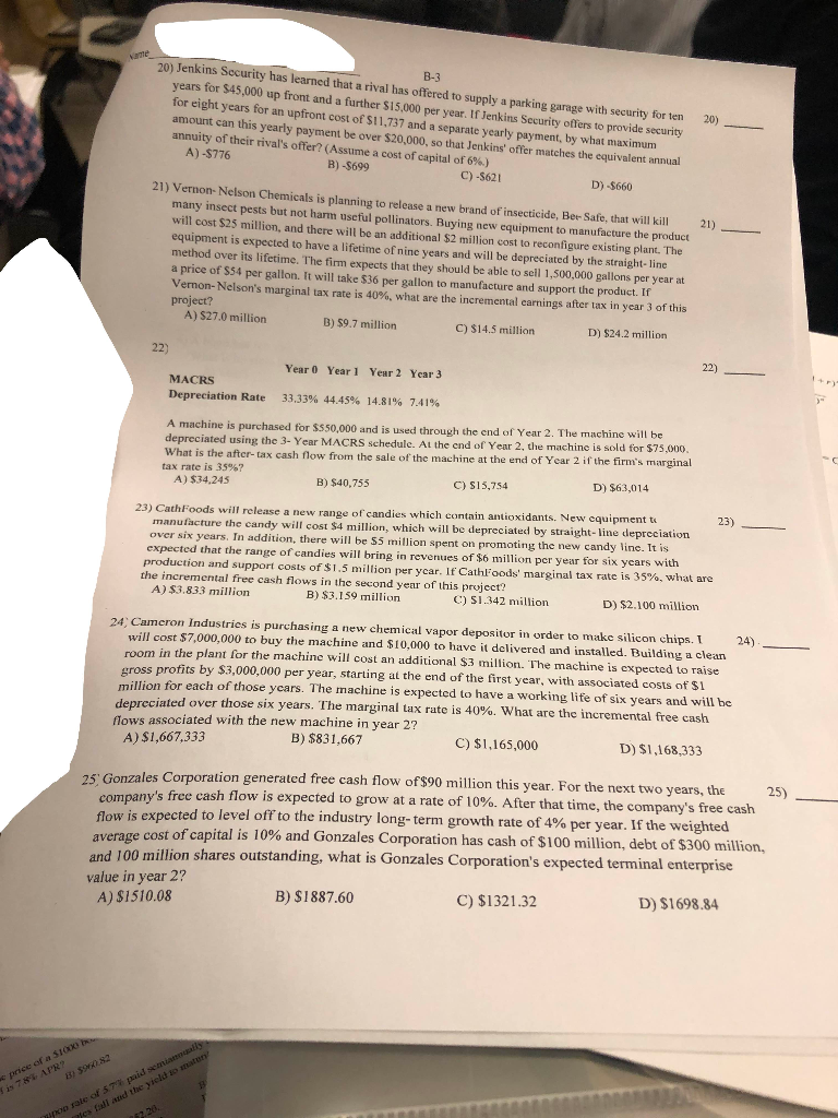 Need help with question #23 ame B-3 20) Jenkins Security has learned