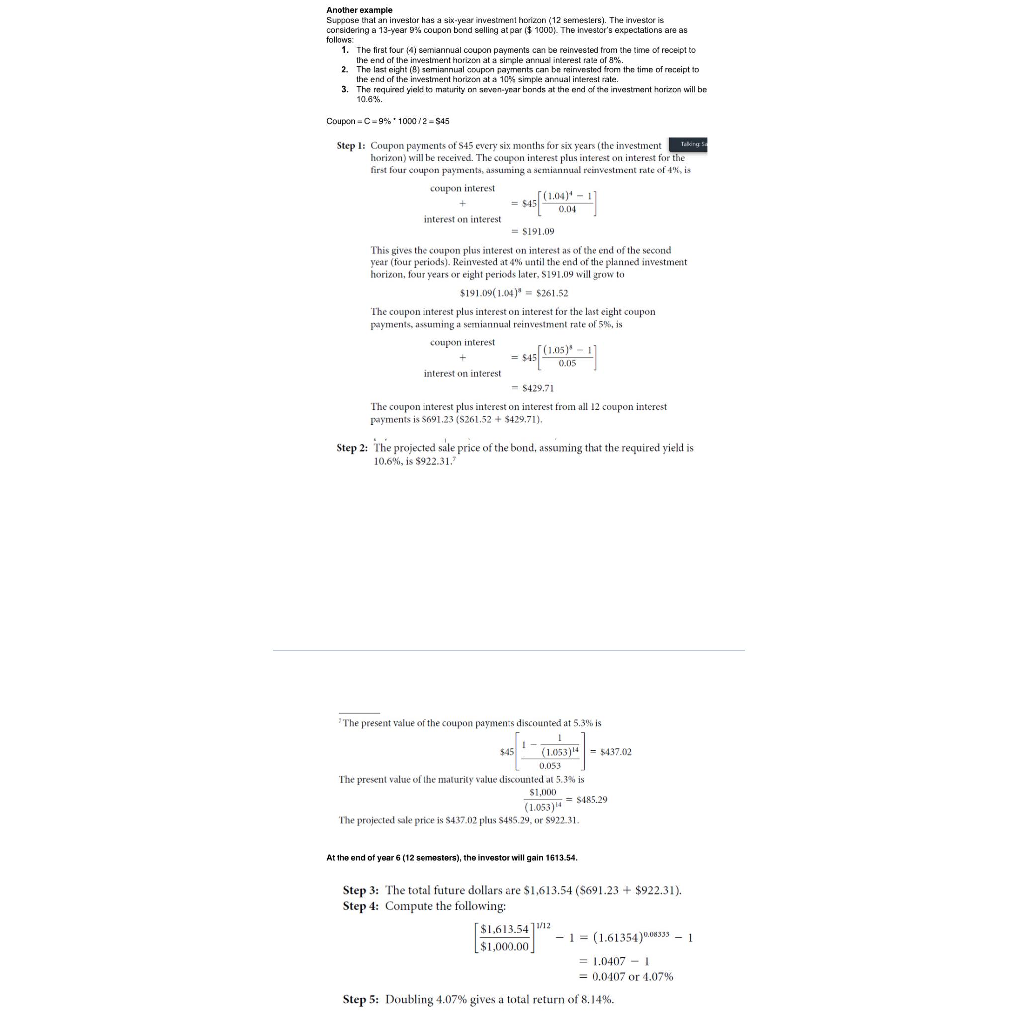  Problem for Wednesday evening (December 13th,2023)Suppose that an investor has an