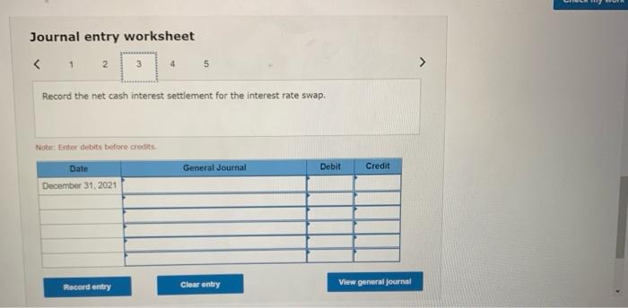 1, 2021, and designated the swap as a fair value hedge The