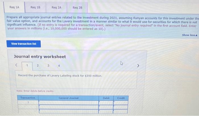 On January 4, 2021, Runyan Bakery paid $350 million for 10 million