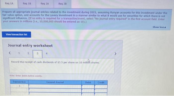 interest in the net assets of Lavery and gave Runyan the ability