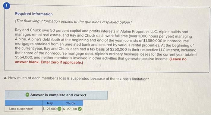  please help with question D Required information [The following information applies