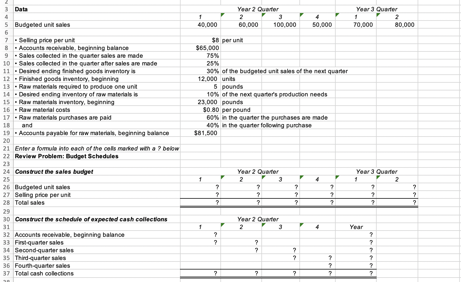 Download the Applying Excel form and enter formulas in all cells that