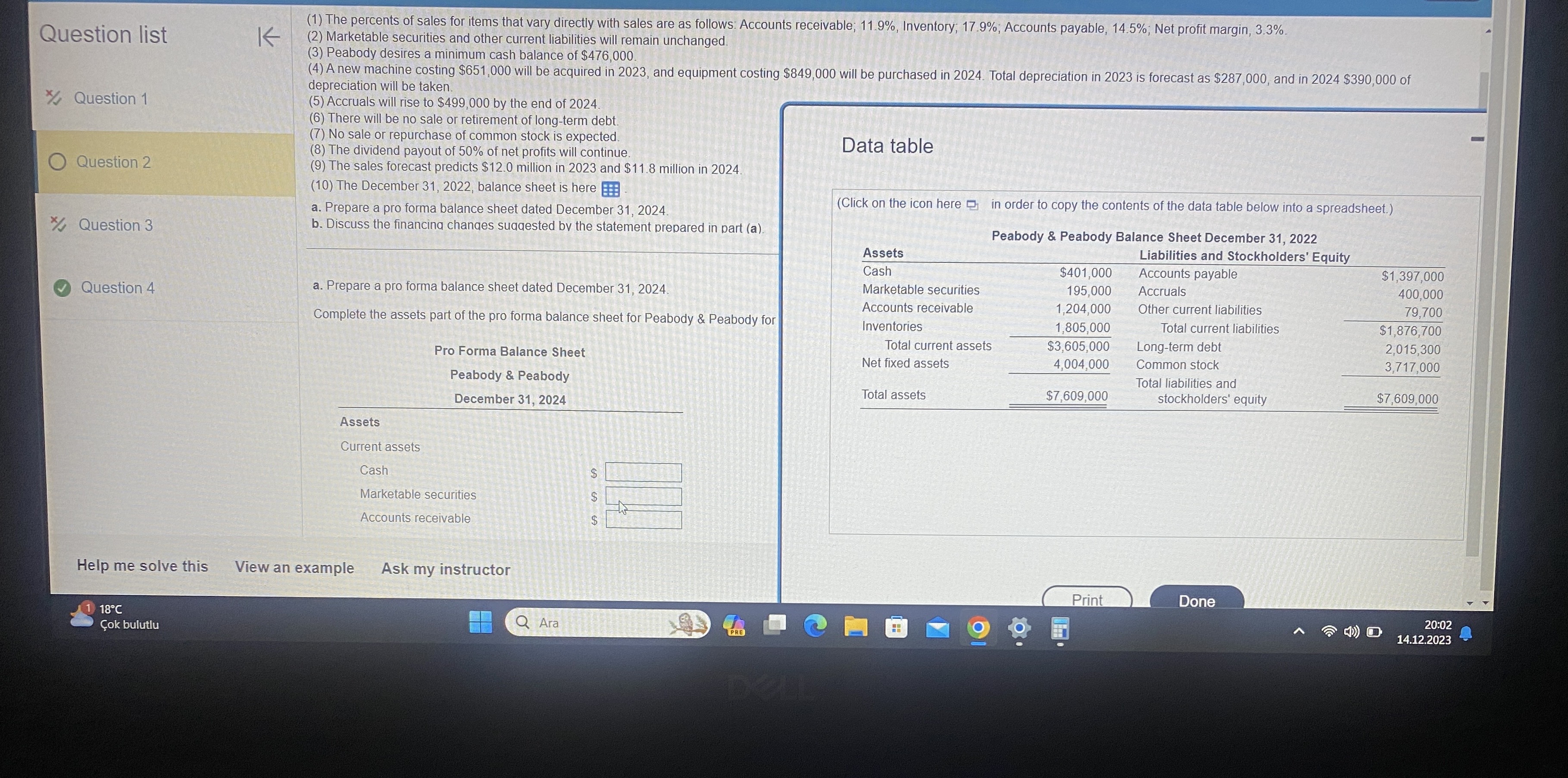  Question list Question 1 Question 2 Question 3 Question 4 (1)
