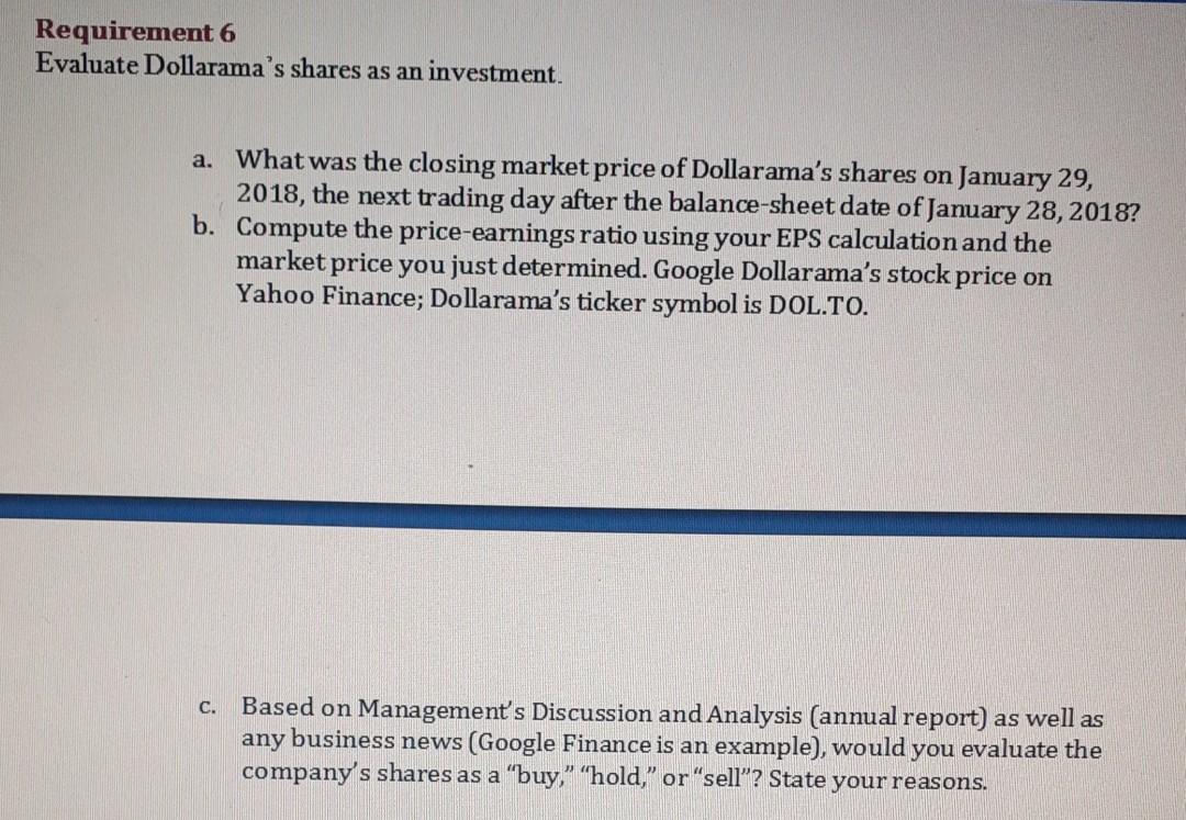 exercise is to develop your ability to perform a comprehensive analysis on