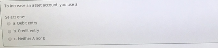 leads to the creation of a new liability account is Select one: