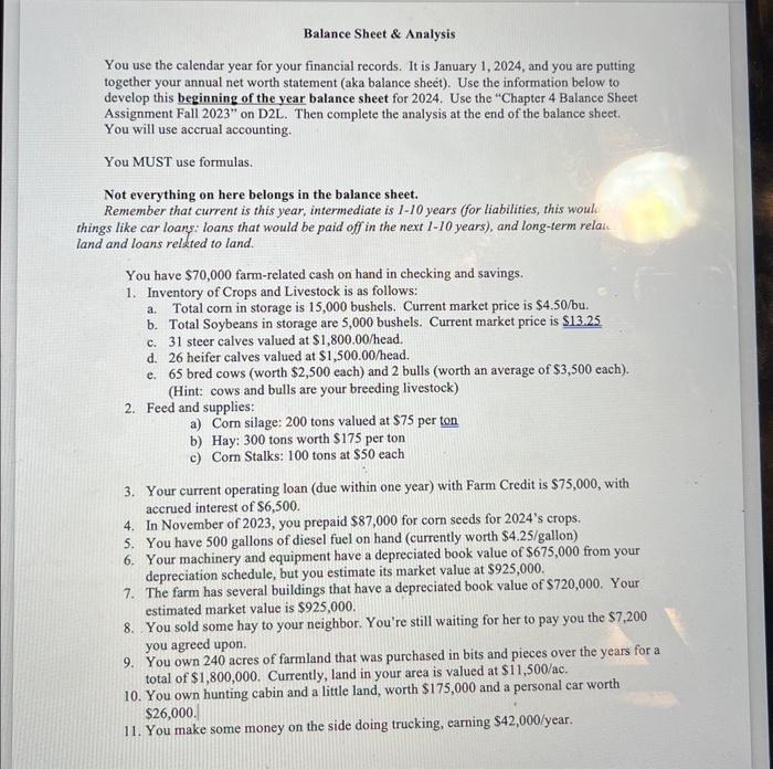 the calendar year for your financial records. It is January 1, 2024,