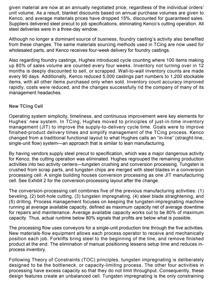 system combining ideas from lean management and the Theory of Constraints (TOC)