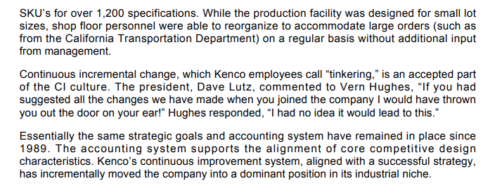 uses accounting data to manage continuous improvement. A distinguishing feature of this