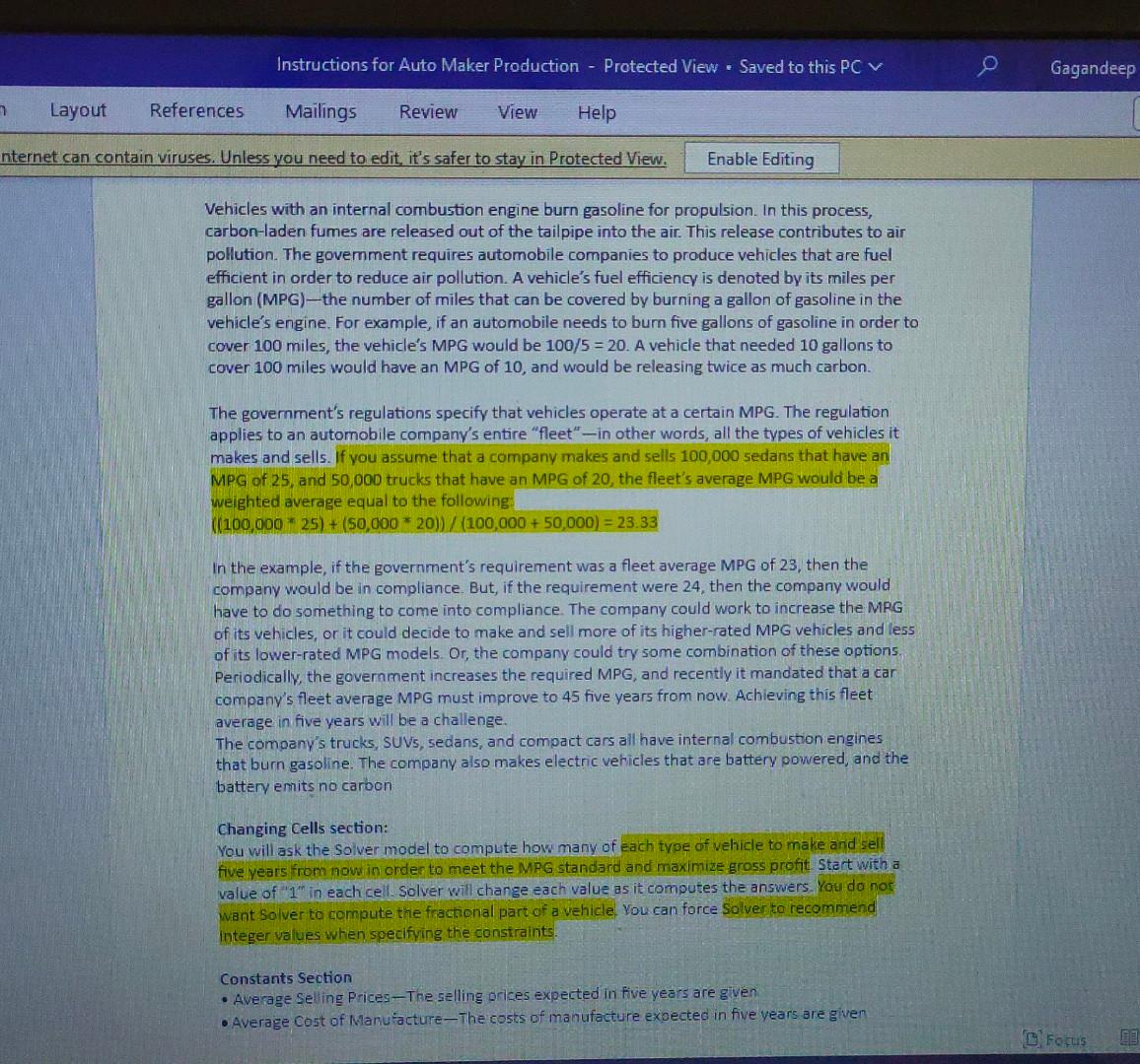 39 Sedans 40 Compacts 41 Elearics 42. Costof Marnufacture: 4. Trucks 44