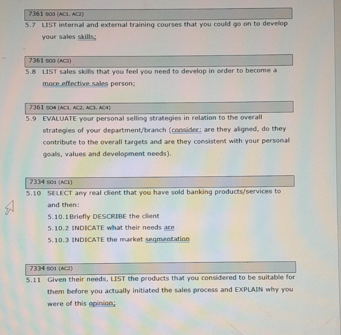 5.7 UST internal and external training courses that you could go